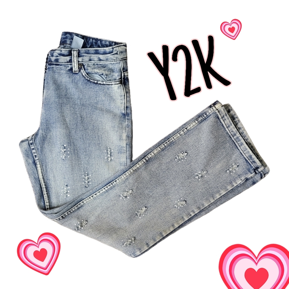 Real Y2k Vintage Light Wash Jeanology Jeans